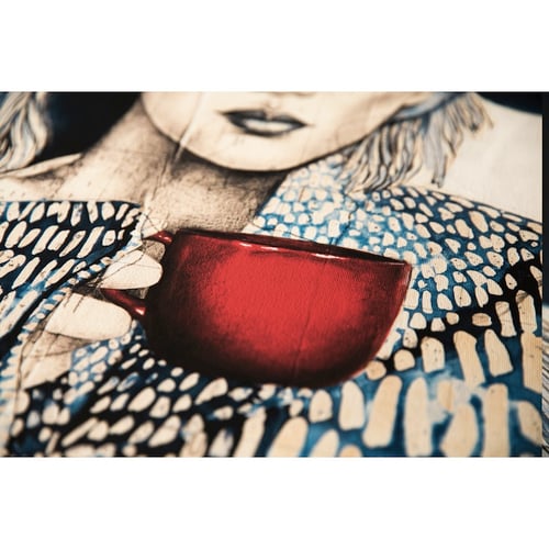 Image of Canva Art Print - "La tasse rouge"