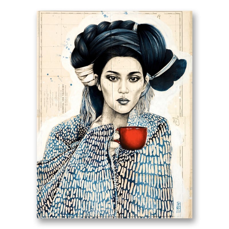 Image of Canva Art Print - "La tasse rouge"