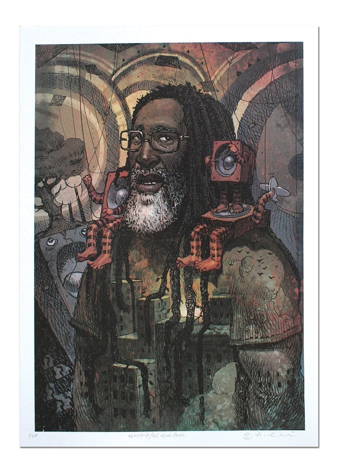 Image of Kool DJ Herc - Lithograph Print