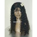 Image 1 of Virgin Brazilian Curly Front Lace Wig 20"