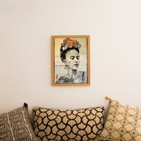 Image 2 of Paper Art Print - "Frida N&B"