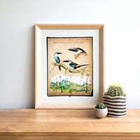 Image 3 of Paper Art Print - "Toucans"