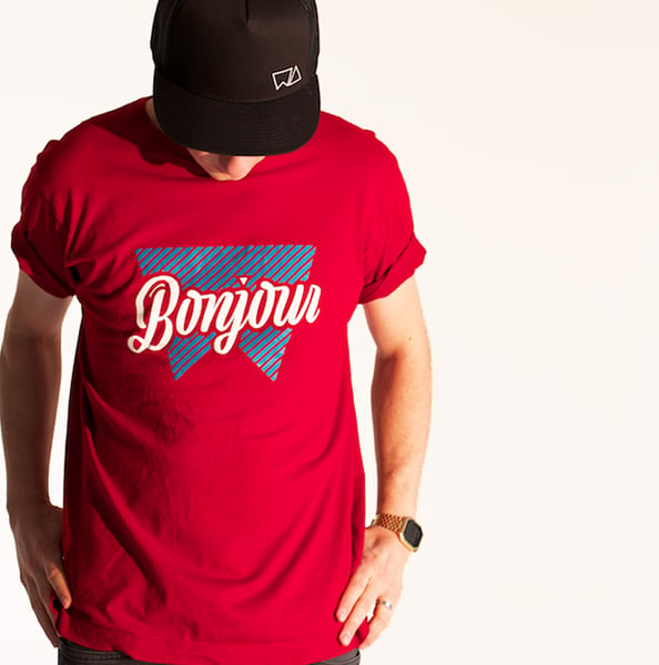 Image of Bonjour tee man ( more colors available)