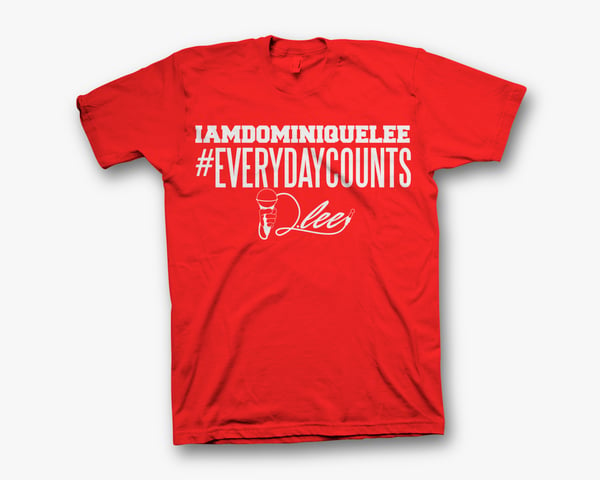 Image of CLASSIC - #EverydayCounts (RED T-Shirt)