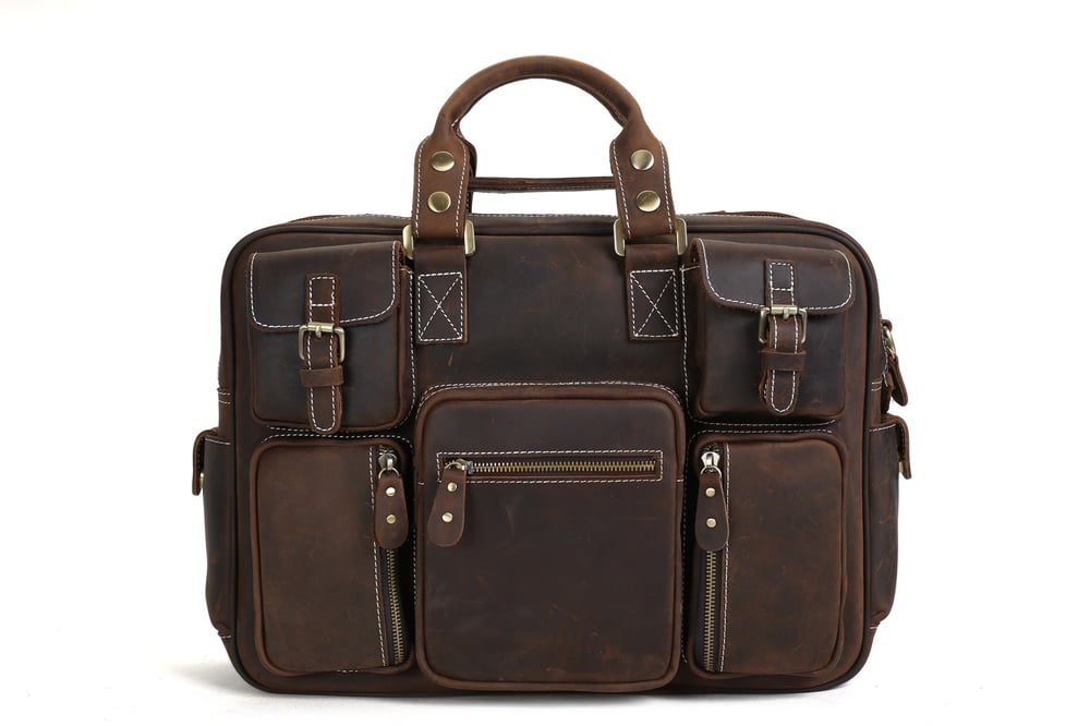 Handcrafted Vintage Extra Large Genuine Leather Travel Bag Duffle Bag Organizer Bag 7028 ...