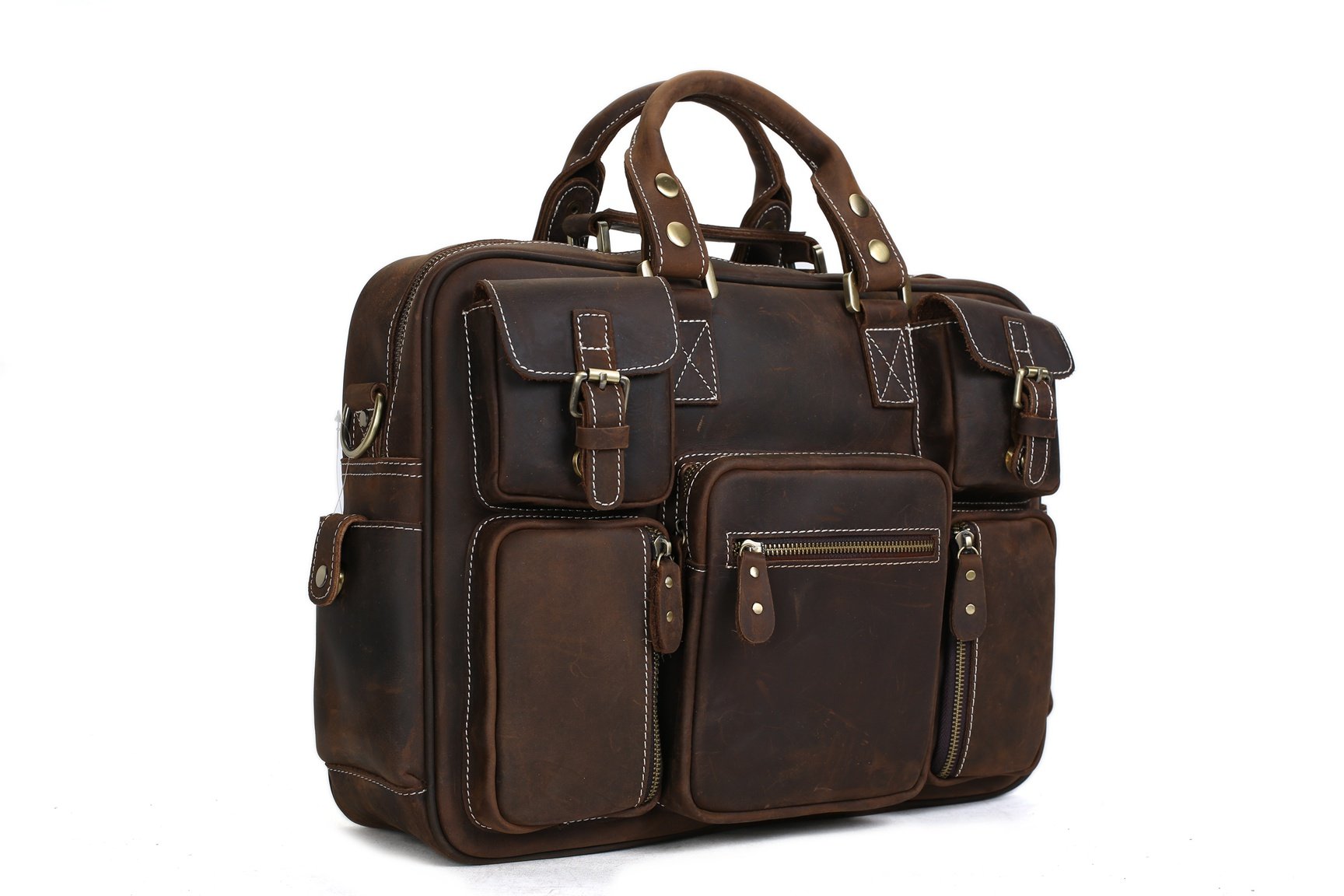Handcrafted Vintage Extra Large Genuine Leather Travel Bag Duffle Bag ...