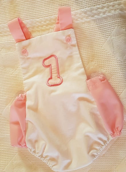 Image of 1st birthdays romper girls or boys