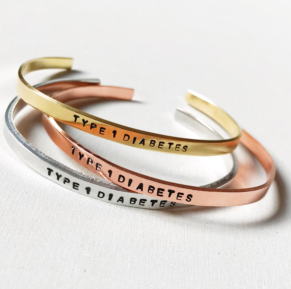 Image of Type 1 Diabetes Bracelet Brass