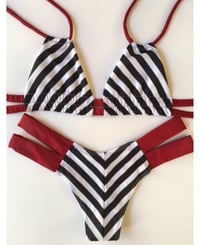 Skin Collection hipster stripe and burgundy 