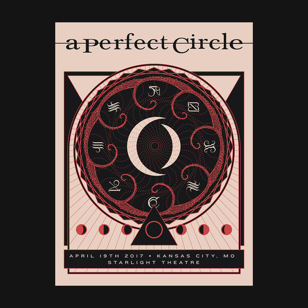 Image of A Perfect Circle Gig Poster 4/19/17