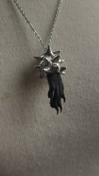 Image 6 of Black squirrel paw necklace 