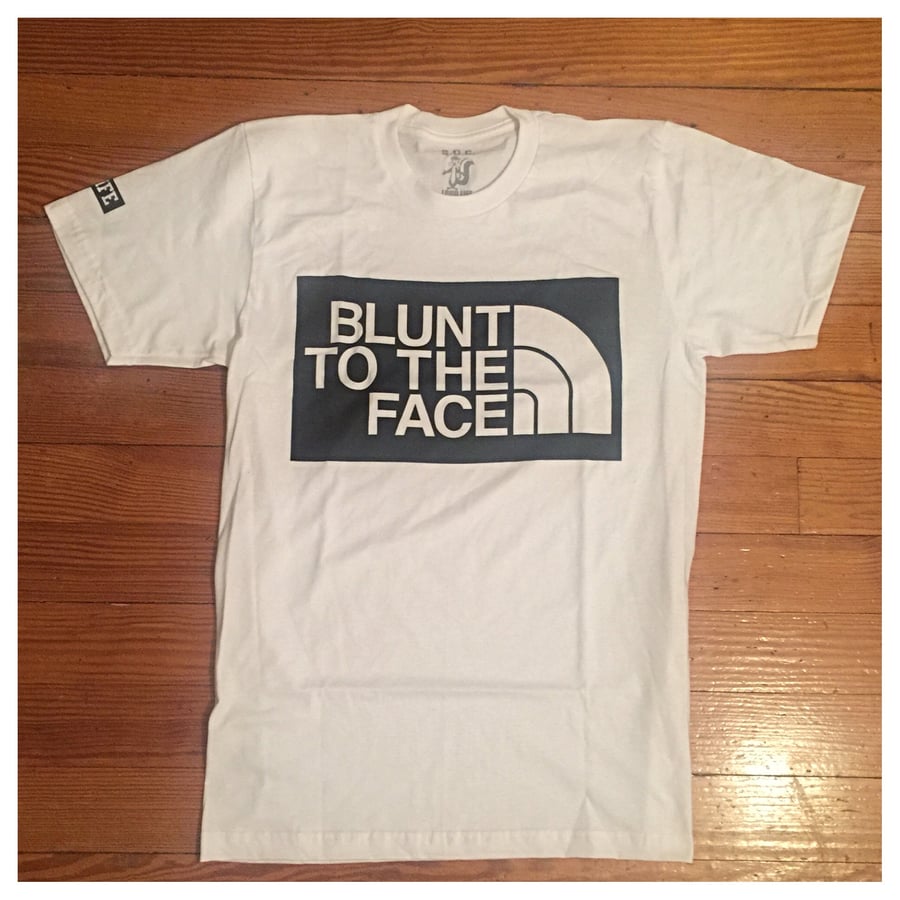 Image of Blunt to the face tee (white)