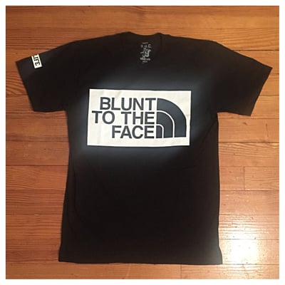 Image of Blunt to the face tee (black)