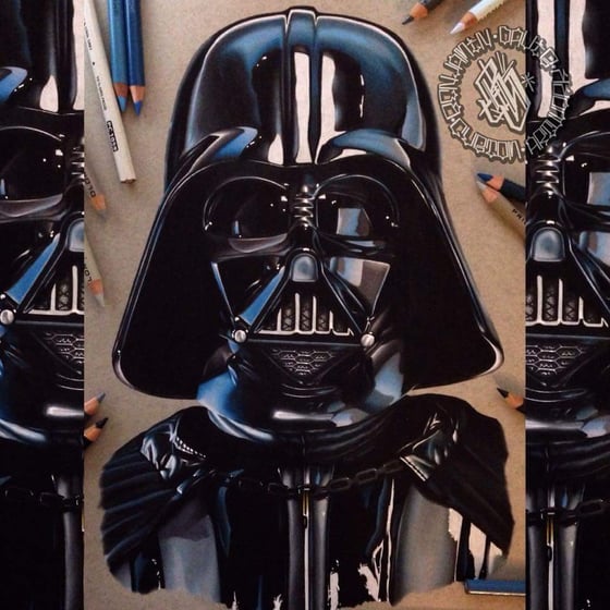 Image of Limited edition Vader print A3