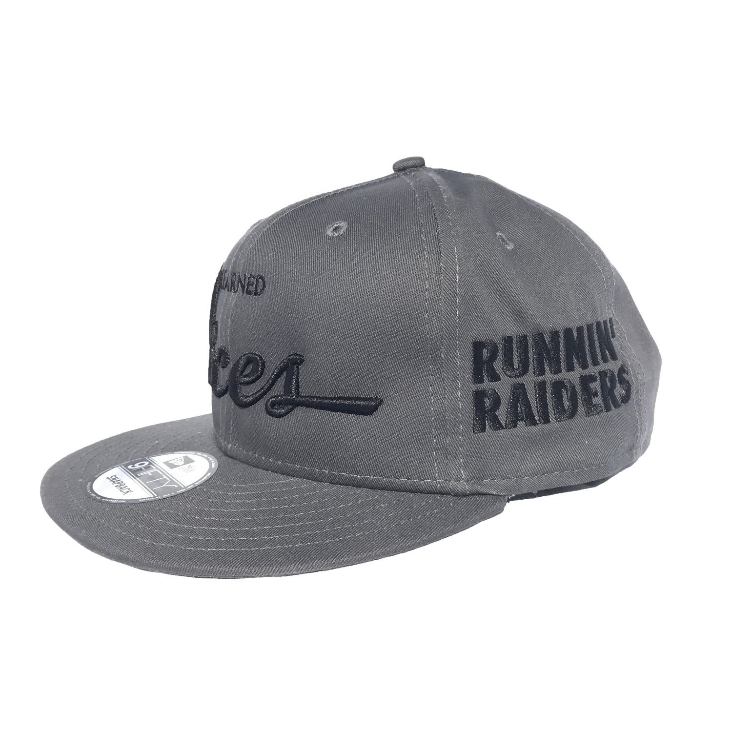 Image of Runnin' Raiders 1st Rounders Snapback - GRY/BLK 
