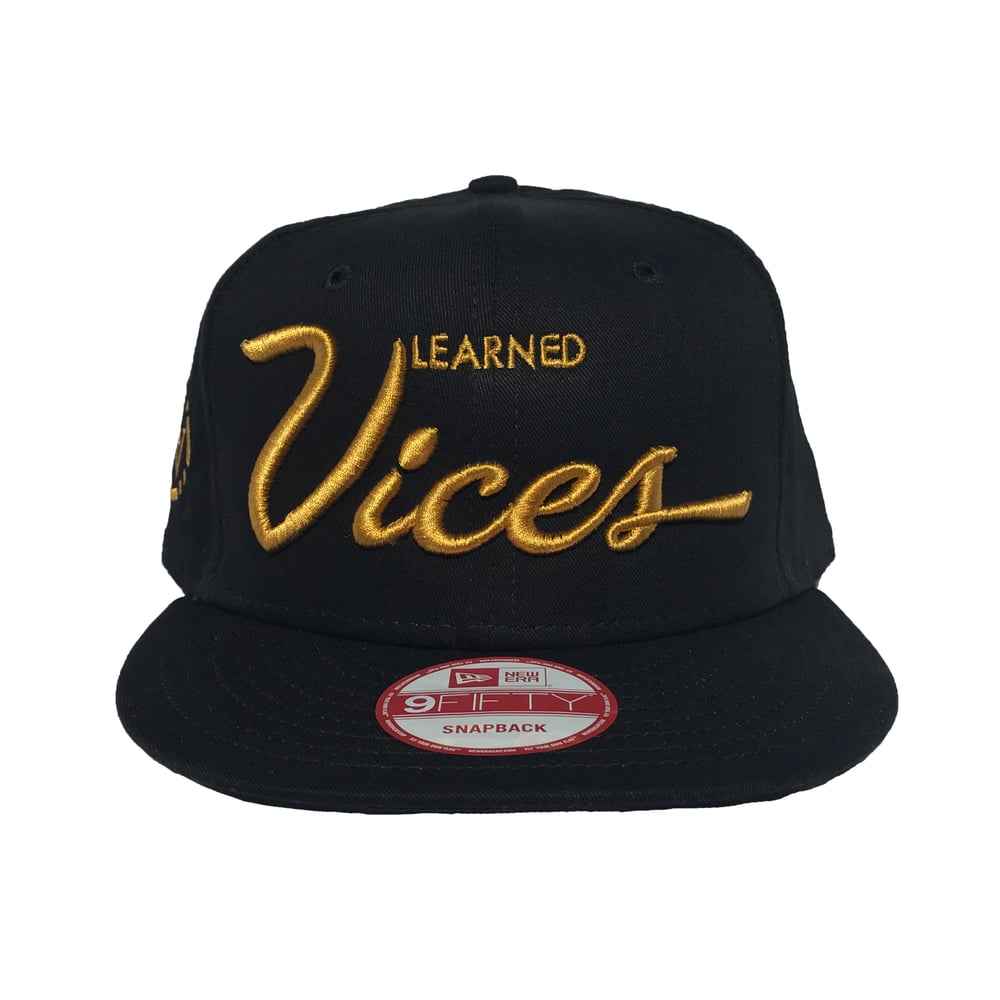 Image of 1st Rounders Snapback - BLK/GLD