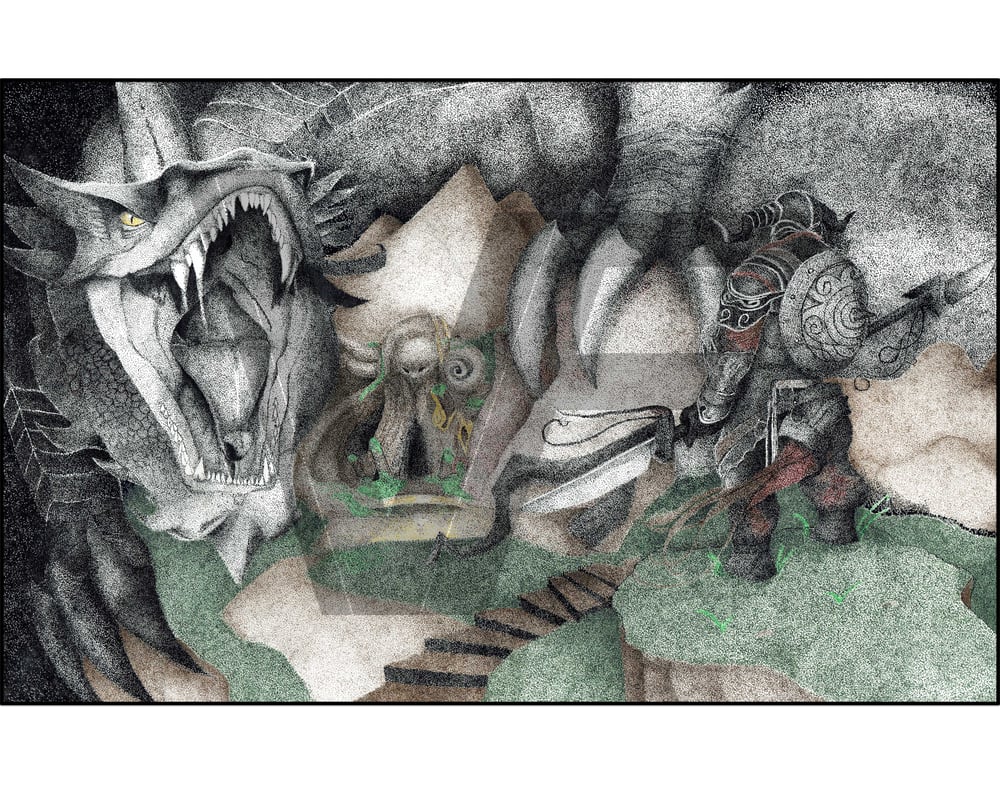 Image of Dragon Illustration ~Colored~