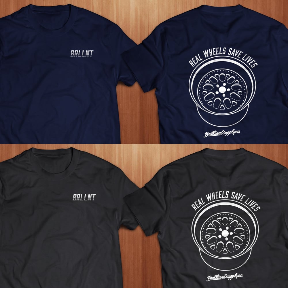 Image of Real Wheels Save Lives Tee