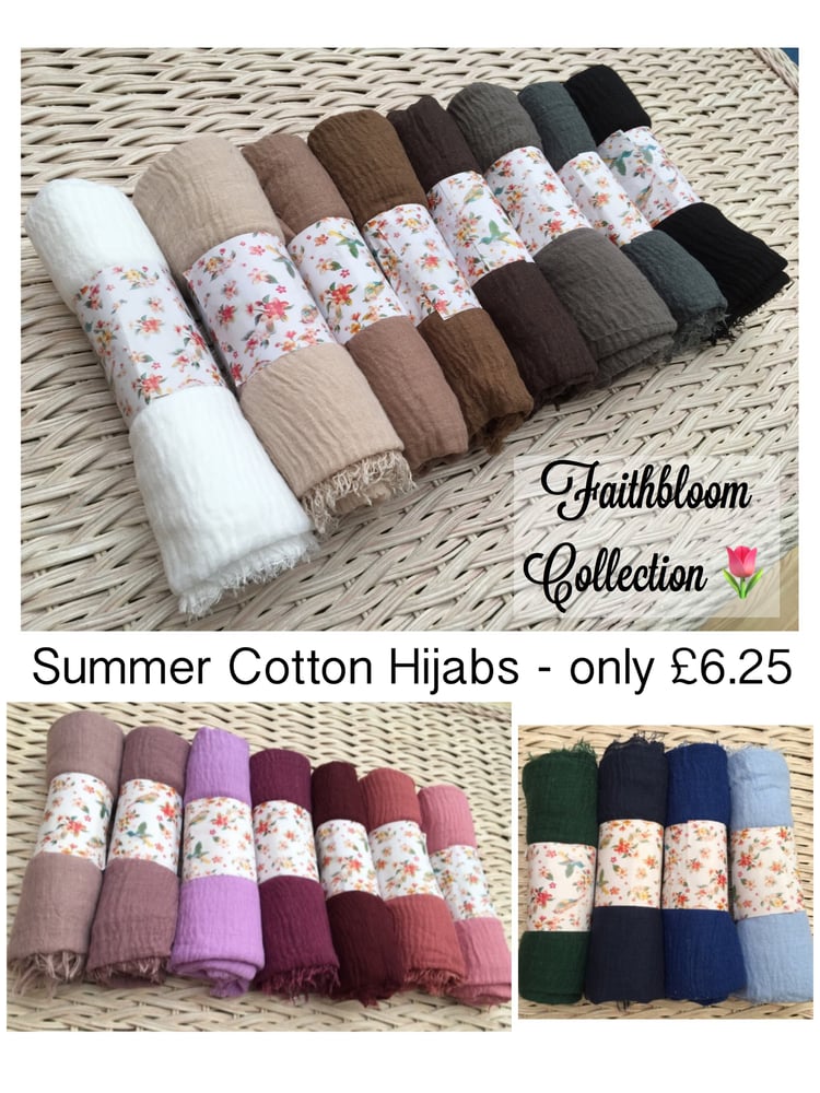 Image of Soft Cotton Hijab Collection (Originally £7.65)