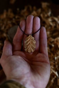 Image 4 of Oak leaf pendant ~