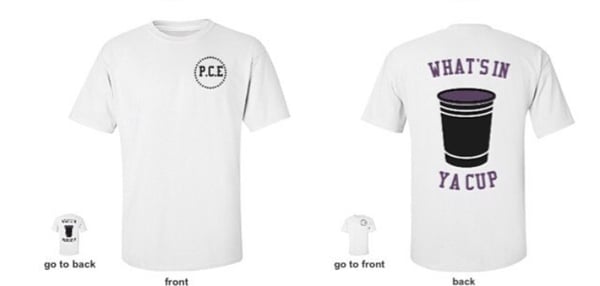 Image of What's in ya cup p.c.e shirt