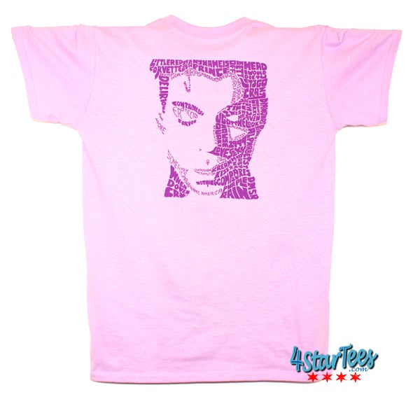 Image of Prince Songs Tribute - Unisex Tee Orchid - SOLD OUT!