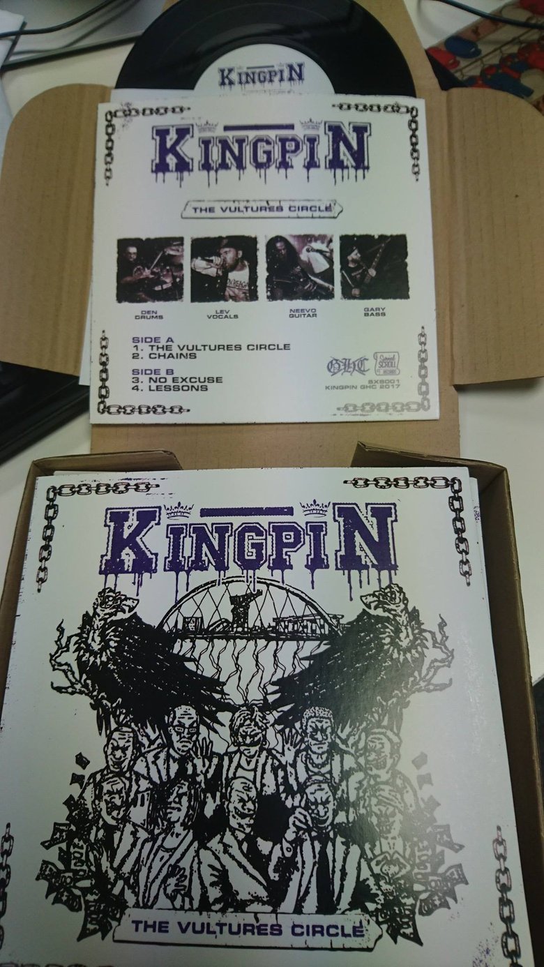 Image of Kingpin "The Vultures Circle" - 7" vinyl + download code