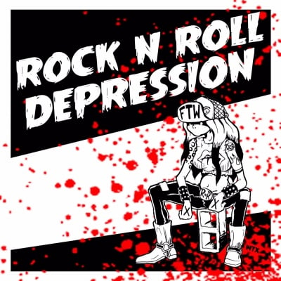 Image of JONNY MANAK & THE DEPRESSIVES/ SATANIC OVERLORDS OF ROCK N ROLL SPLIT 7"