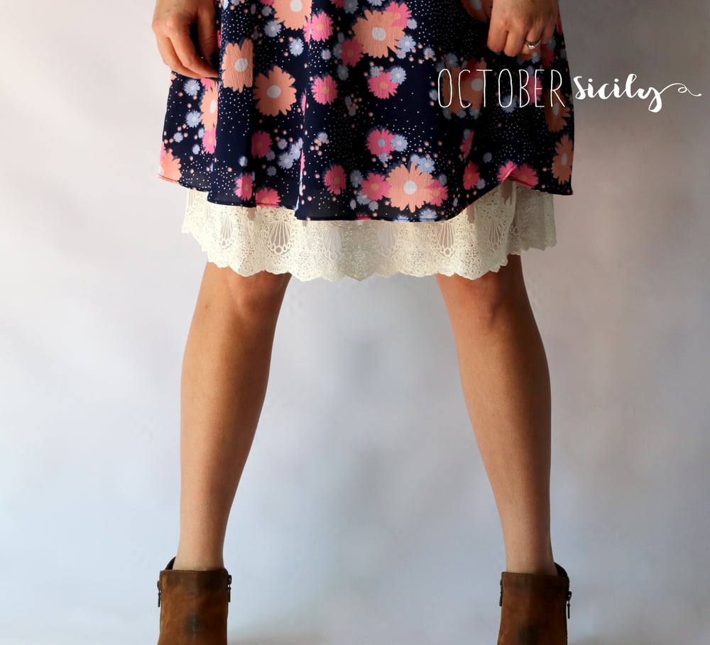 Image of FREESHIP  Lace Half Slip *Style 5* Dress Extender