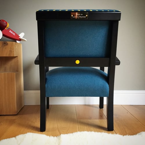 Image of The Kasper Chair - Teal & Yellow