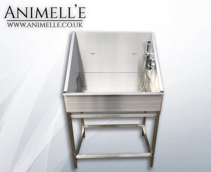 Image of Animelle Stainless Steel Domestic Grooming Wash Bath