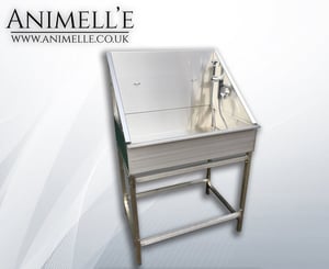 Image of Animelle Stainless Steel Domestic Grooming Wash Bath