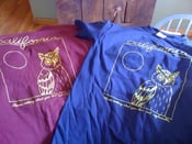 Image of Owl Shirt-BLUE