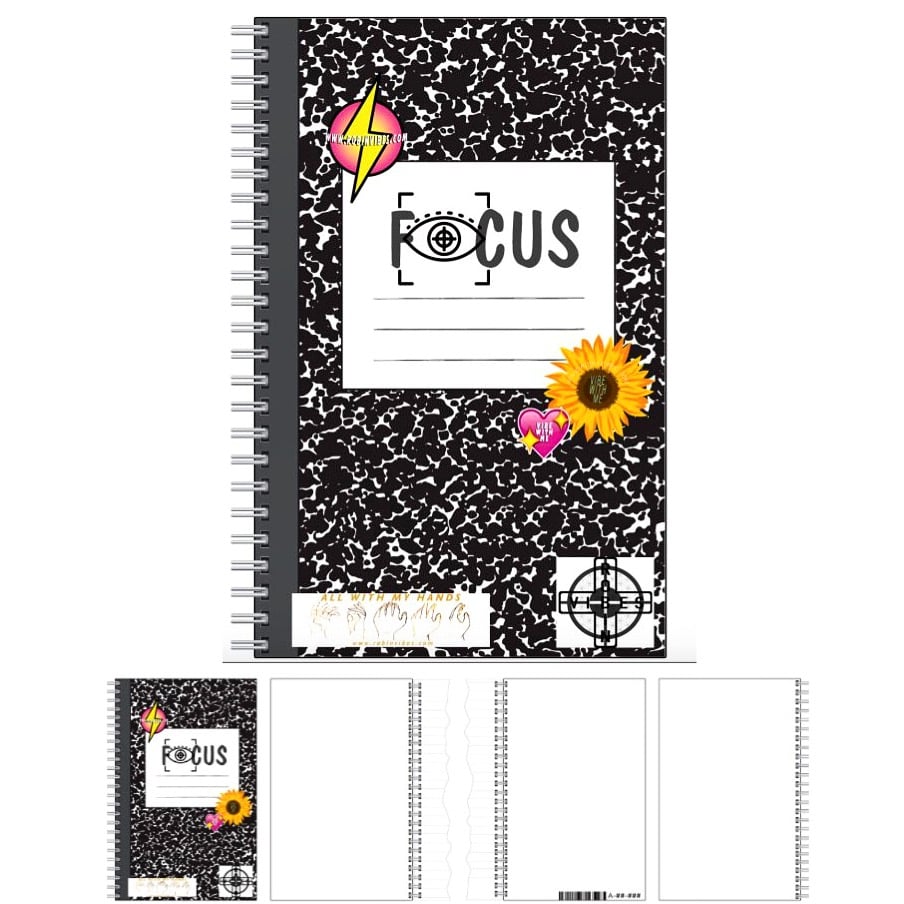 Image of 'FOCUS' notebook by Robin Vibes