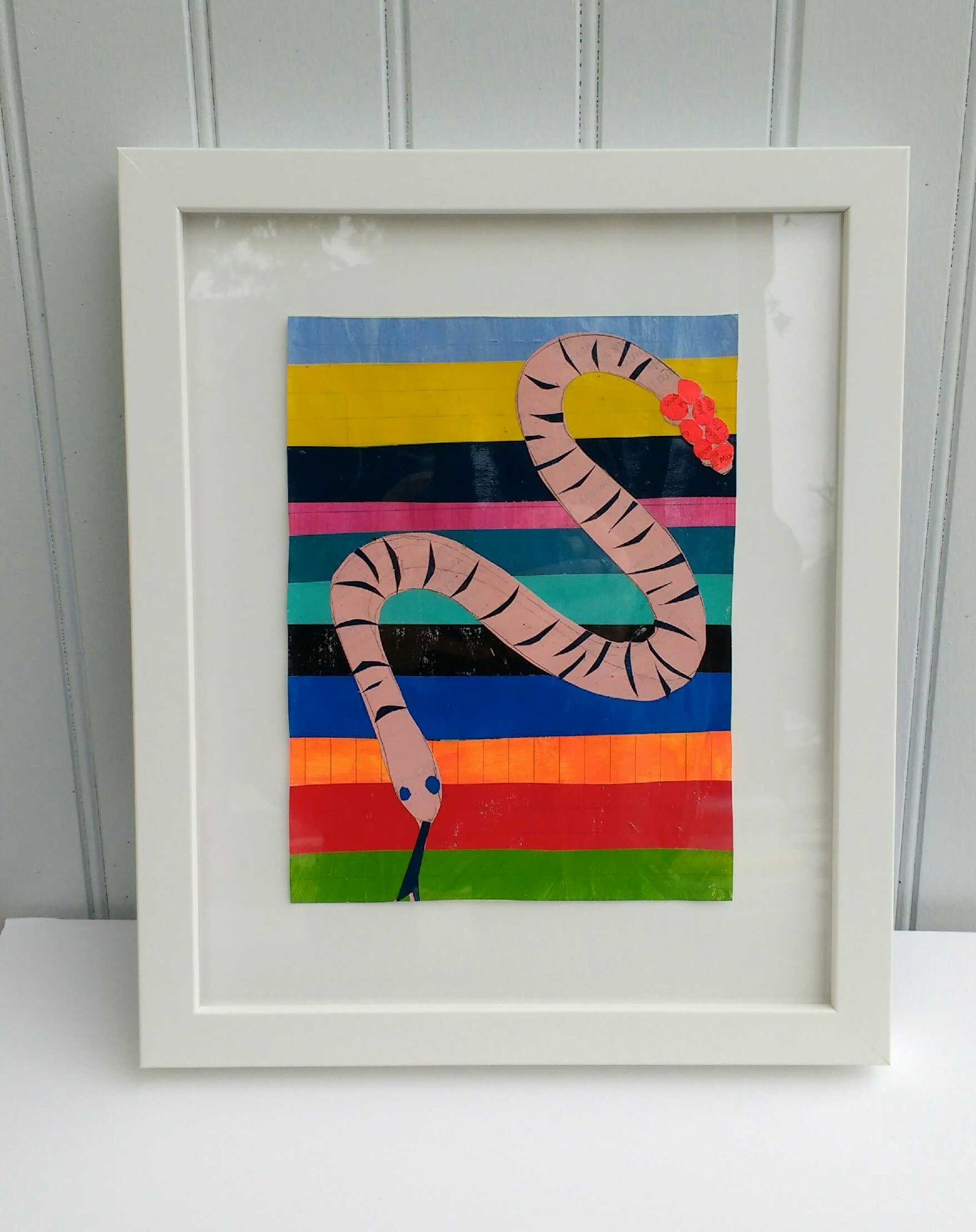 Image of Martha Rich Framed Original - Earth Worm
