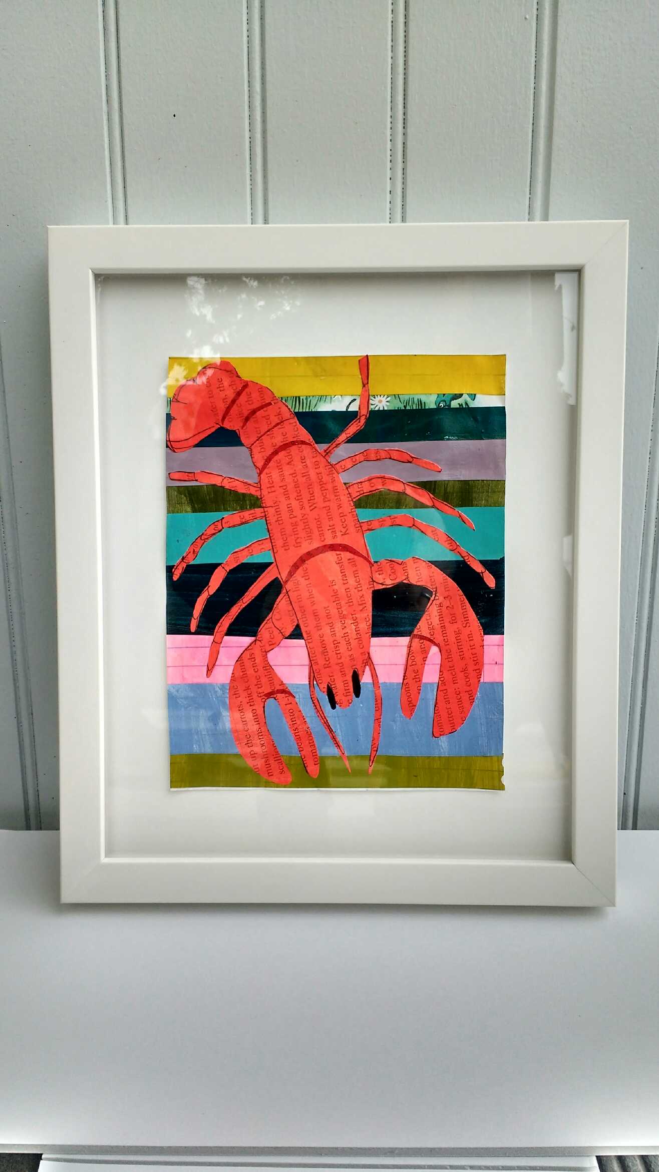 Image of Martha Rich Framed Original - Lobster