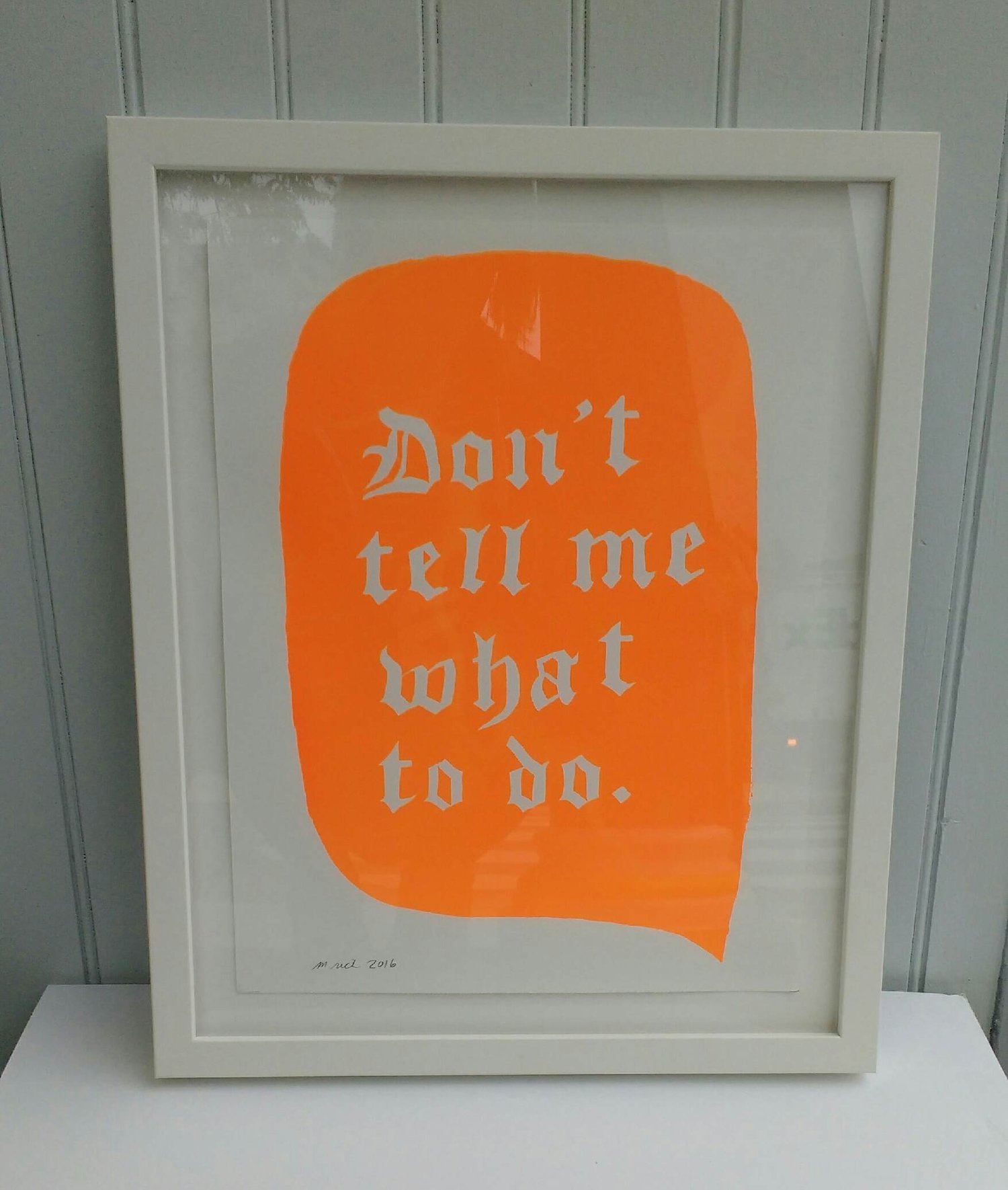 Image of Martha Rich Framed Print - Don't Tell Me What to Do