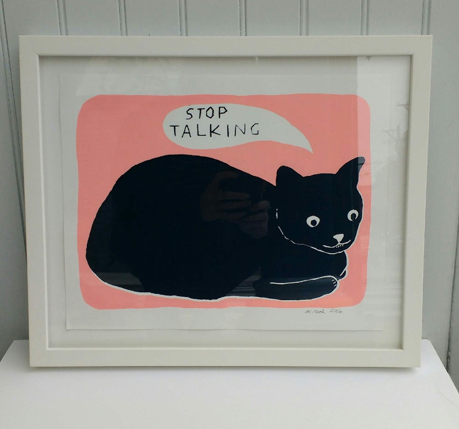 Image of Martha Rich Framed Print - Stop Talking
