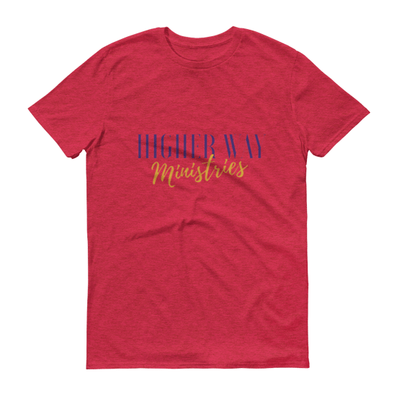 Image of Higher Way Ministries (HWM) Tee Heather Red
