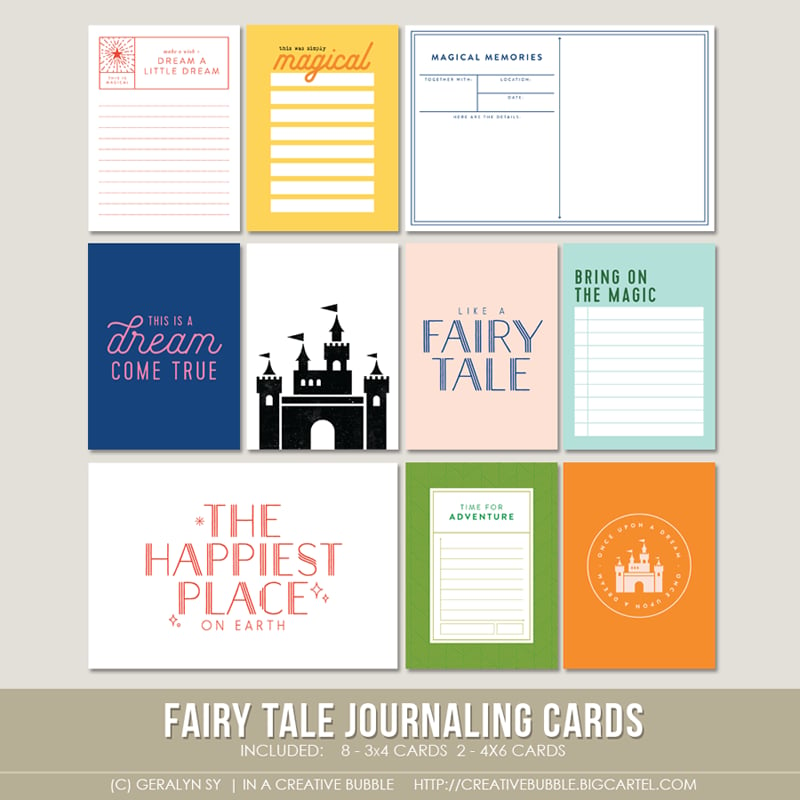 Image of Fairy Tale Journaling Cards (Digital)