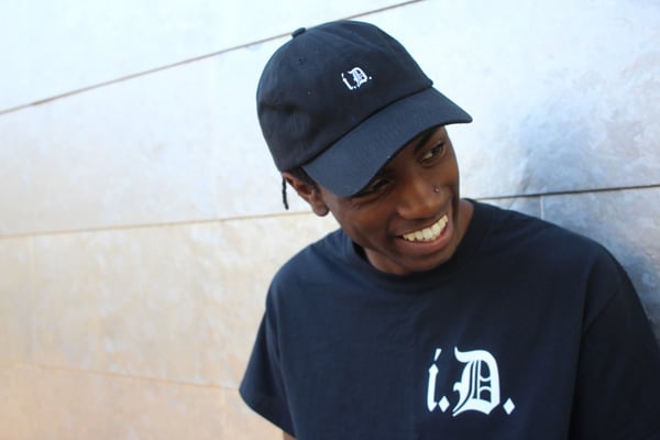 Image of Black "i.D" dad hat