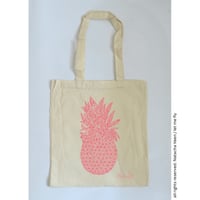 Image 2 of Tote bag *pink pineapple*