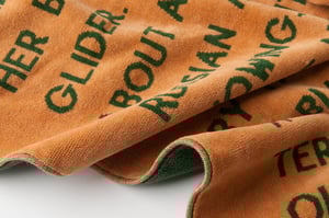 Image of Beach Towel - old gold & hunter green