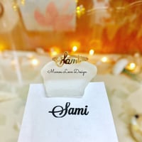 Image 2 of 14k solid gold Custom Name Ring