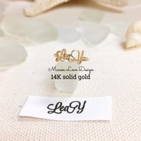 Image 3 of 14k solid gold Custom Name Ring