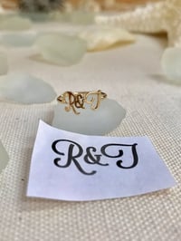 Image 4 of 14k solid gold Custom Name Ring