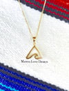 14k solid gold TRIANGLE Hawaiian Wave 
