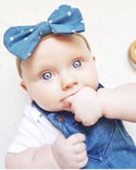 Audrey Denim Bows