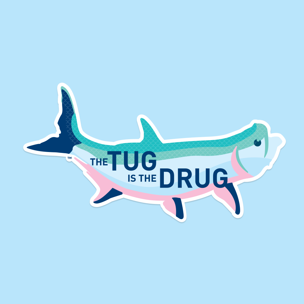 Image of Tarpon - Fish Sticker - THE TUG IS THE DRUG