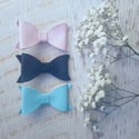 Ava's big sister Leatherette Bow Clips ☆NEW☆